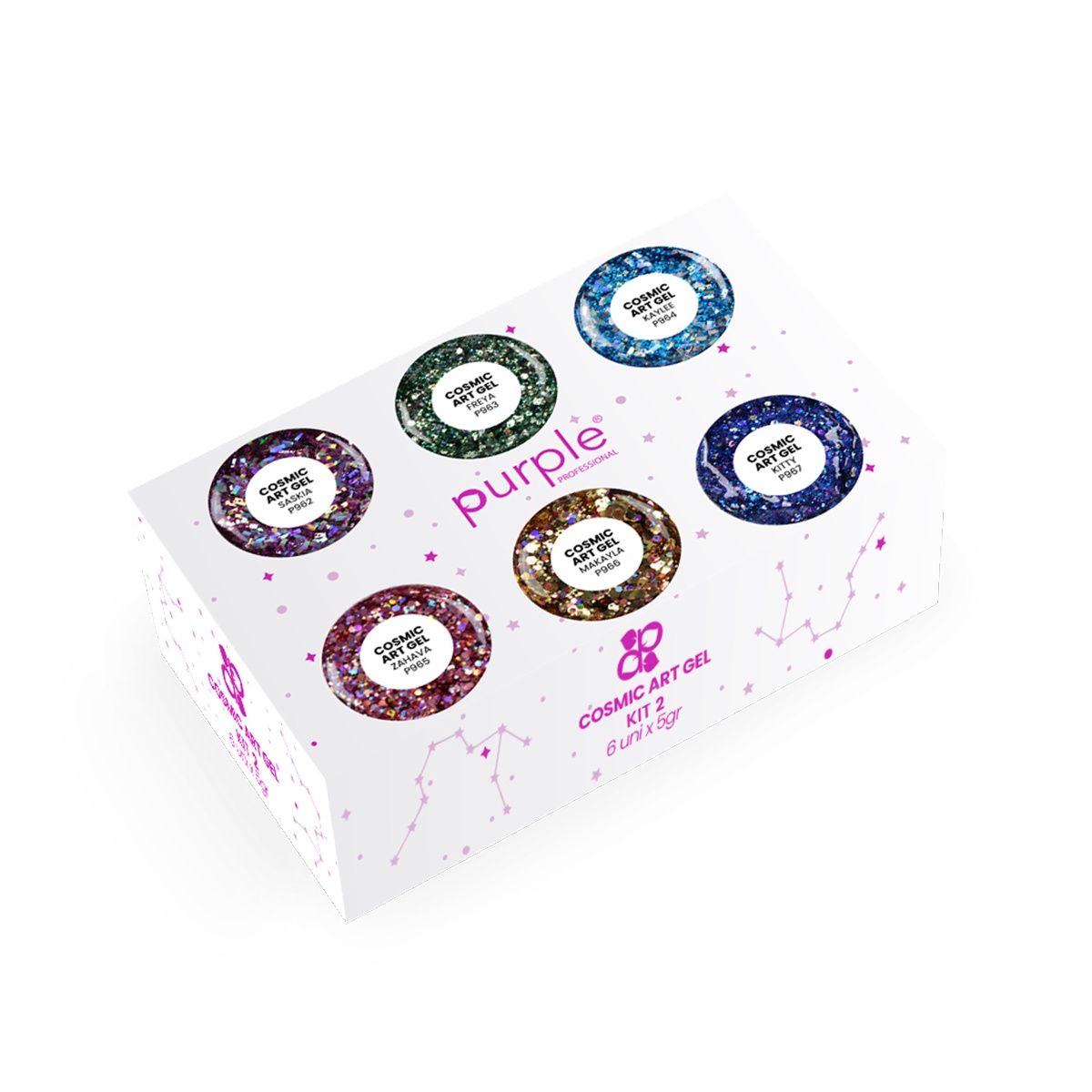 kit cosmic 2 purple fraise nail shop