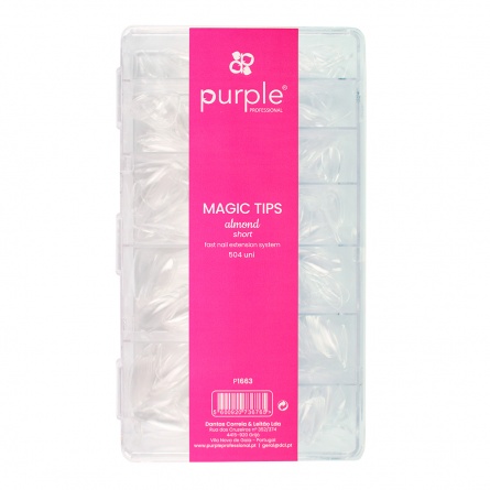 P1663 magic tips purple fraise nail shop 1