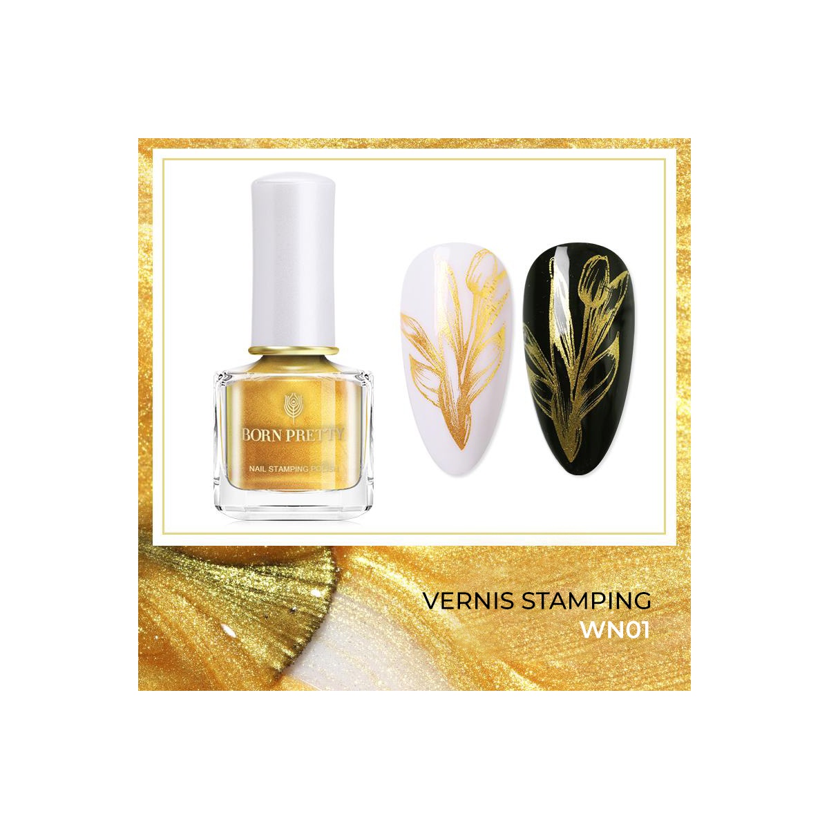 vernis stamping born pretty 42857-1 fraise nail shop