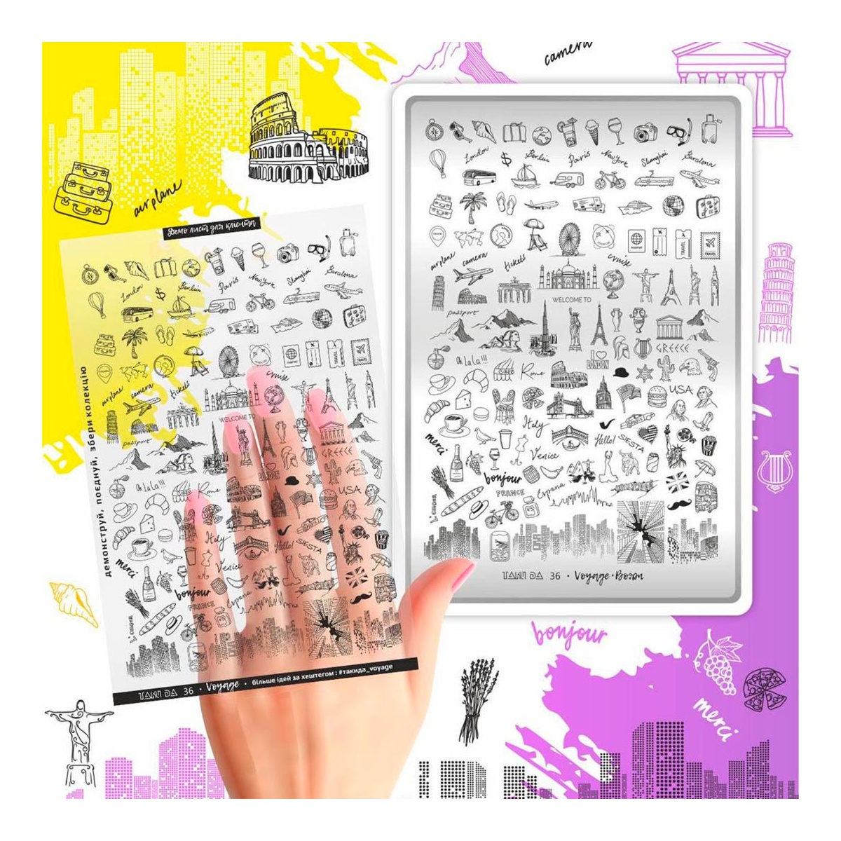 plaque stamping 36 taki da fraise nail shop