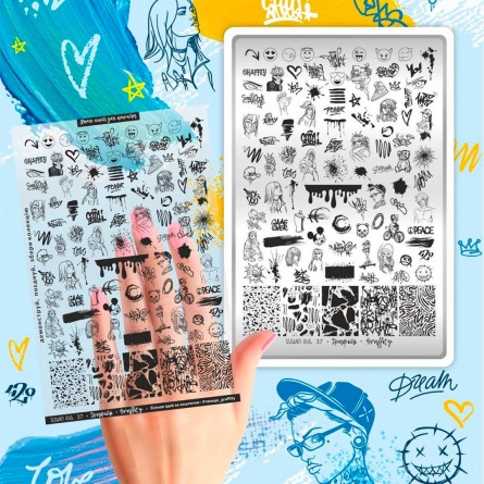 plaque stamping 37 taki da fraise nail shop