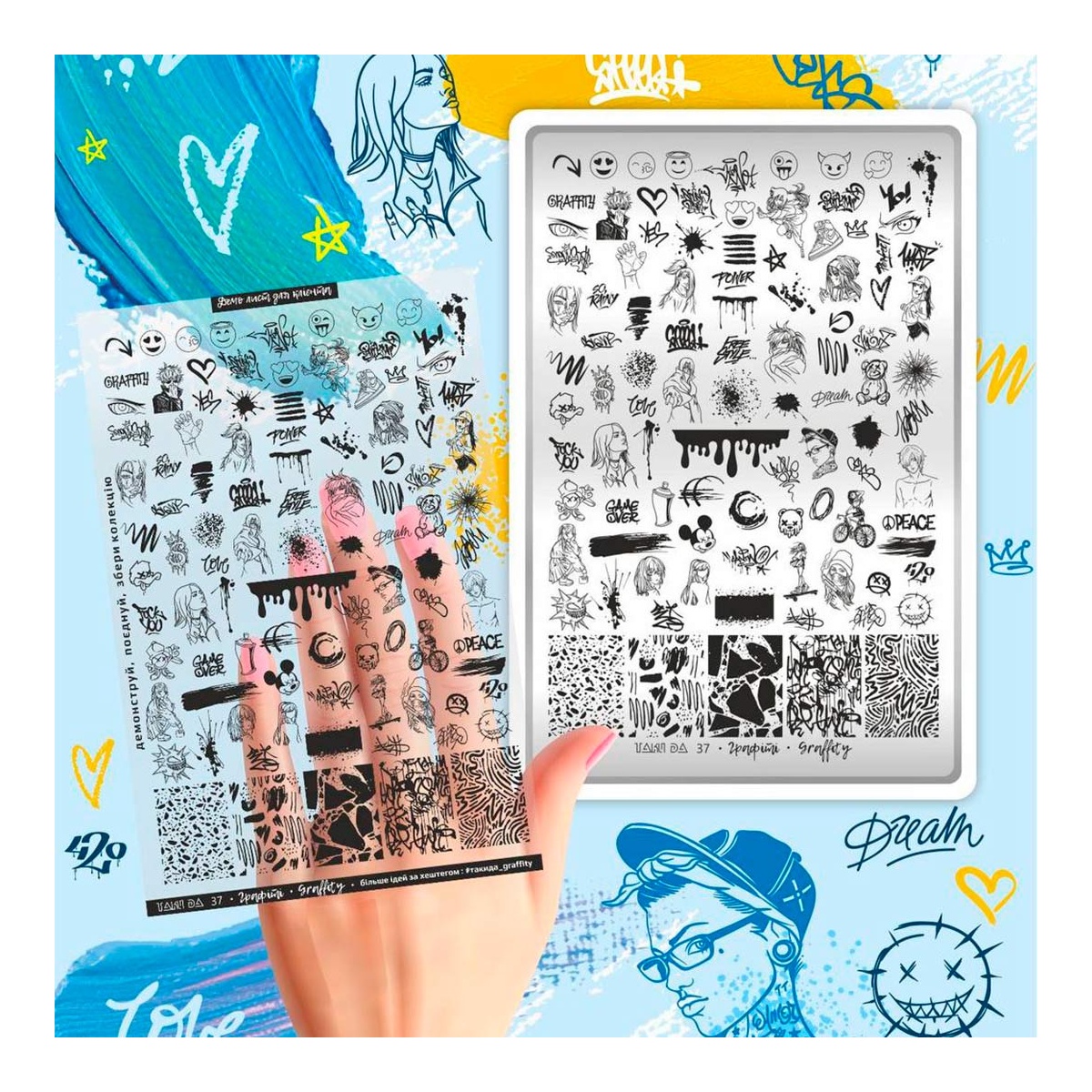 plaque stamping 37 taki da fraise nail shop