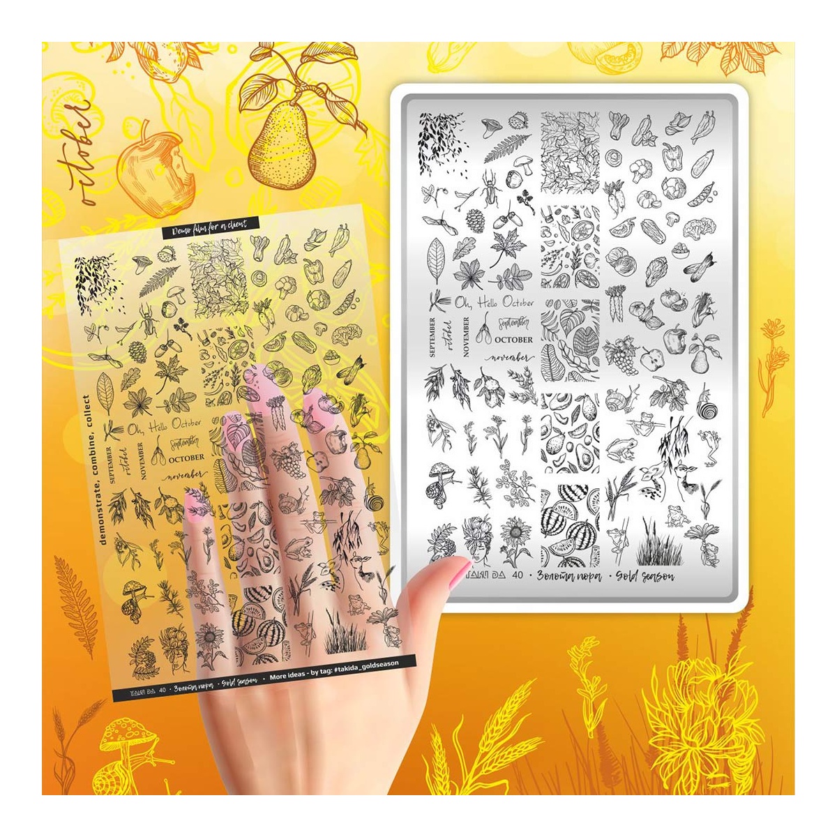 plaque stamping 40 taki da fraise nail shop