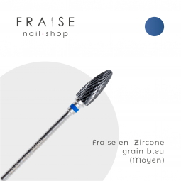 Fraise en zircone grain bleu