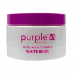 acrylique P1566 white bride purple fraise nail shop