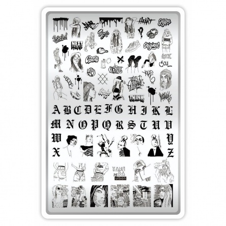 plaque stamping taki da 15 fraise nail shop