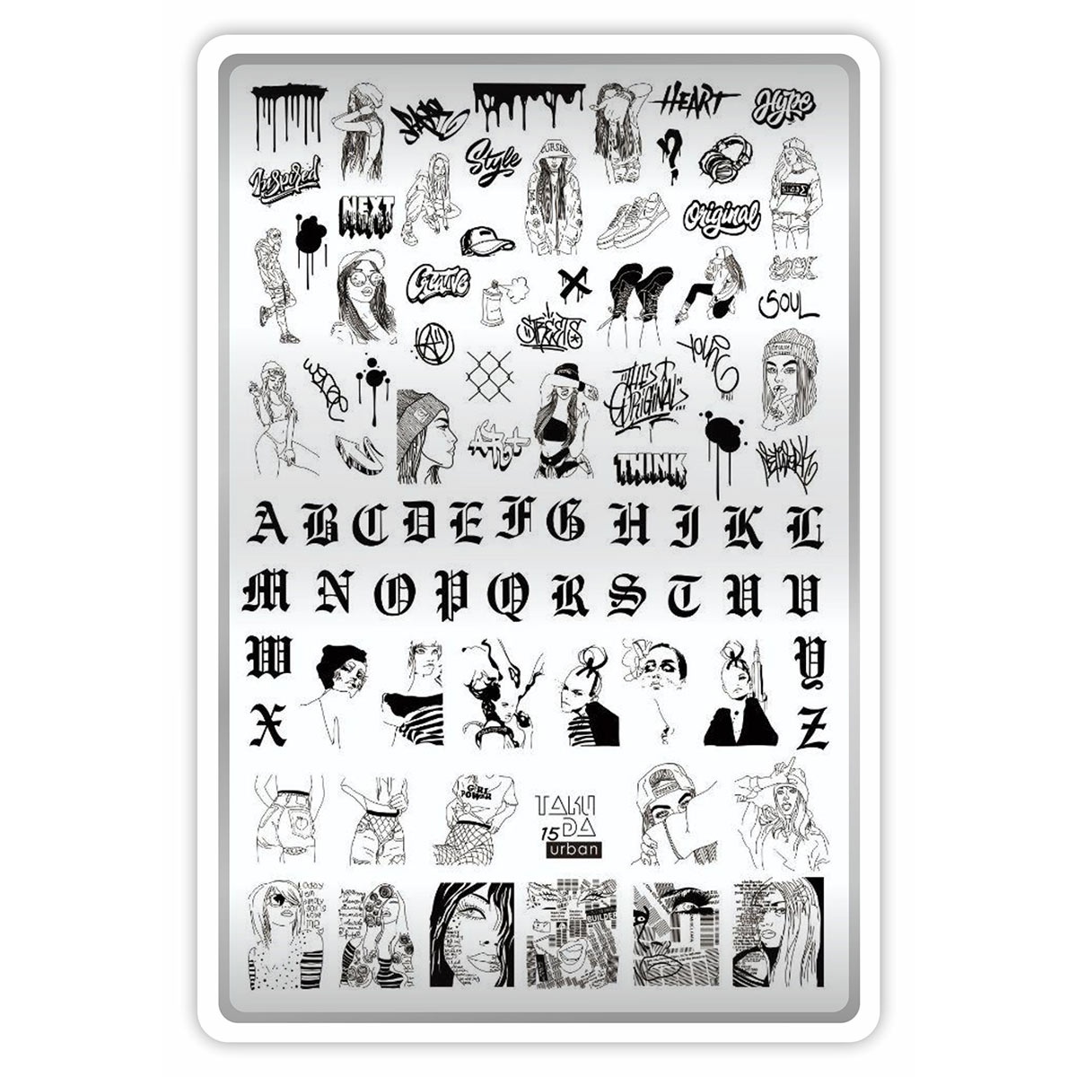 plaque stamping taki da 15 fraise nail shop