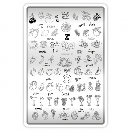 plaque stamping taki da 19 fraise nail shop