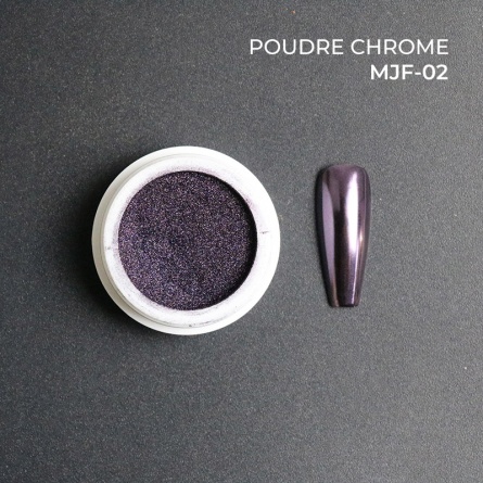poudre chrome 02 fraise nail shop