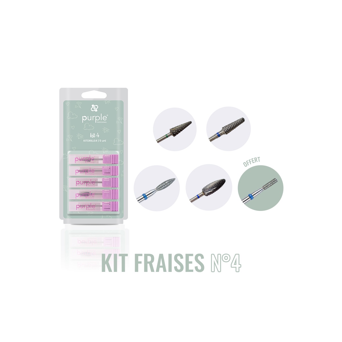 kit fraises 4 purple fraise nail shop