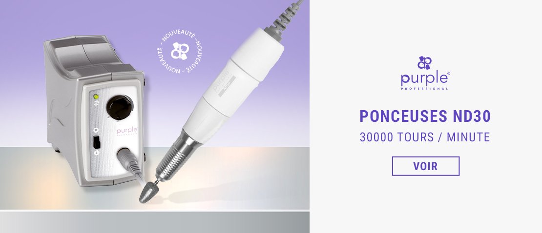 banniere ponceuse purple fraise nail shop